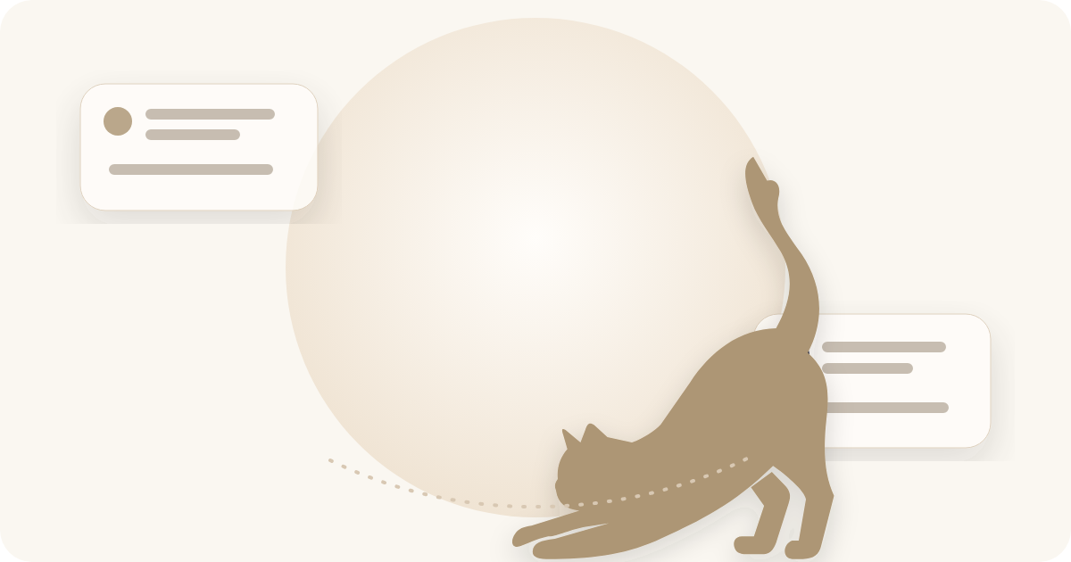 Official Kairo AI artwork featuring the stretching cat symbol